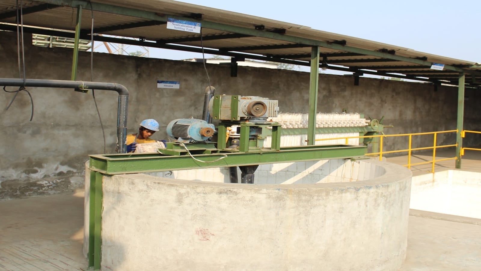 Utility and water-treatment area